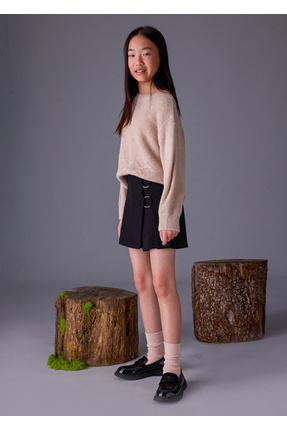 Siyah Kız Çocuk Şort Etek 7907 Image 2