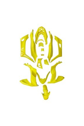 HONDA PCX 2021 - 2024 UYUMLU GRENAJ KOMPLE KAPORTA SETİ FLORASAN SARI Image 1