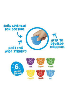 Teddy Şekilli Mum Boya 6 Lı 42956 Image 0