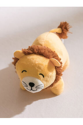 Stilinizi Bize Bırakın | Aslan Figürlü Pelüş Bebek Kırlent 23 cm Image 5