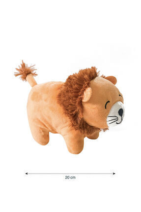 Stilinizi Bize Bırakın | Aslan Figürlü Pelüş Bebek Kırlent 23 cm Image 6