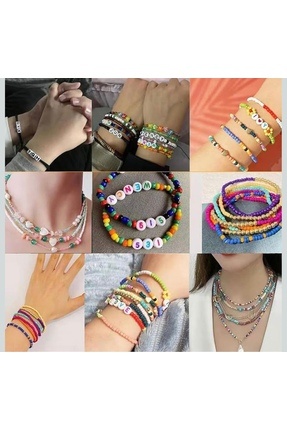 Takı Yapım Kum Boncuk Harf Boncuk Ve Figür Boncuk Çocuklar Için Takı Yapma Seti 45 Parça Image 2