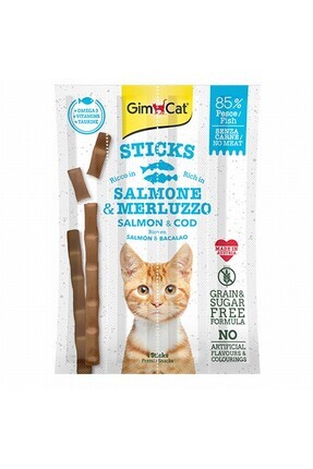 Sticks Alabalıklı ve Somonlu Kedi Ödül Çubukları 20 Gr Image 0