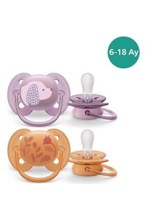 Avent Emzik Scf091/18 Ultra Yumuşak Emzik 6-18 Ay 2Li Kız*6 Image 0