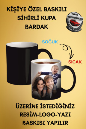 Sihirli Kupa – Kişiye Özel Baskılı Isıya Duyarlı Bardak Image 0