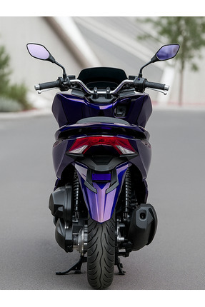 HONDA PCX 2021 - 2024 UYUMLU GRENAJ KOMPLE KAPORTA SETİ BUKALEMUN MAVİ Image 2