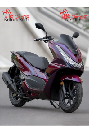 HONDA PCX 2021 - 2024 UYUMLU GRENAJ KOMPLE KAPORTA SETİ BORDO Image 0