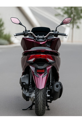 HONDA PCX 2021 - 2024 UYUMLU GRENAJ KOMPLE KAPORTA SETİ BORDO Image 2