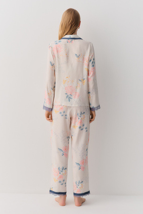 Viana Gömlek Yaka Pijama Takımı Image 3