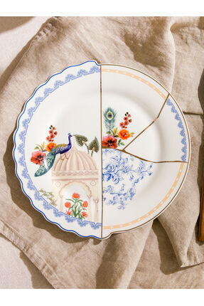 Shining Store'dan Işıltılı Seçimler Baskılı Porselen Pasta Tabağı 21 cm Image 2