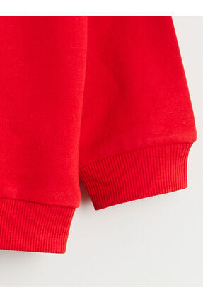 Bisiklet Yaka Atatürk Baskılı Erkek Çocuk Sweatshirt Image 2