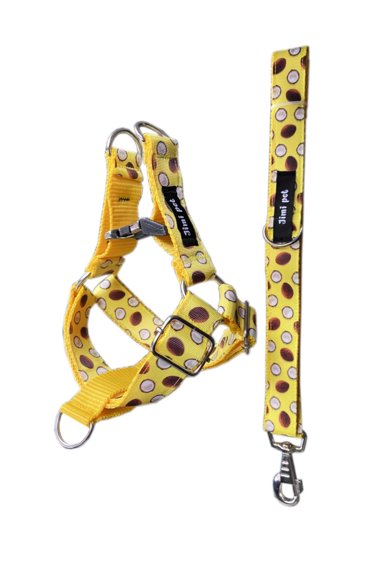 Jimi pet Easy Walk Tasma Seti Large Beden Coconut Model