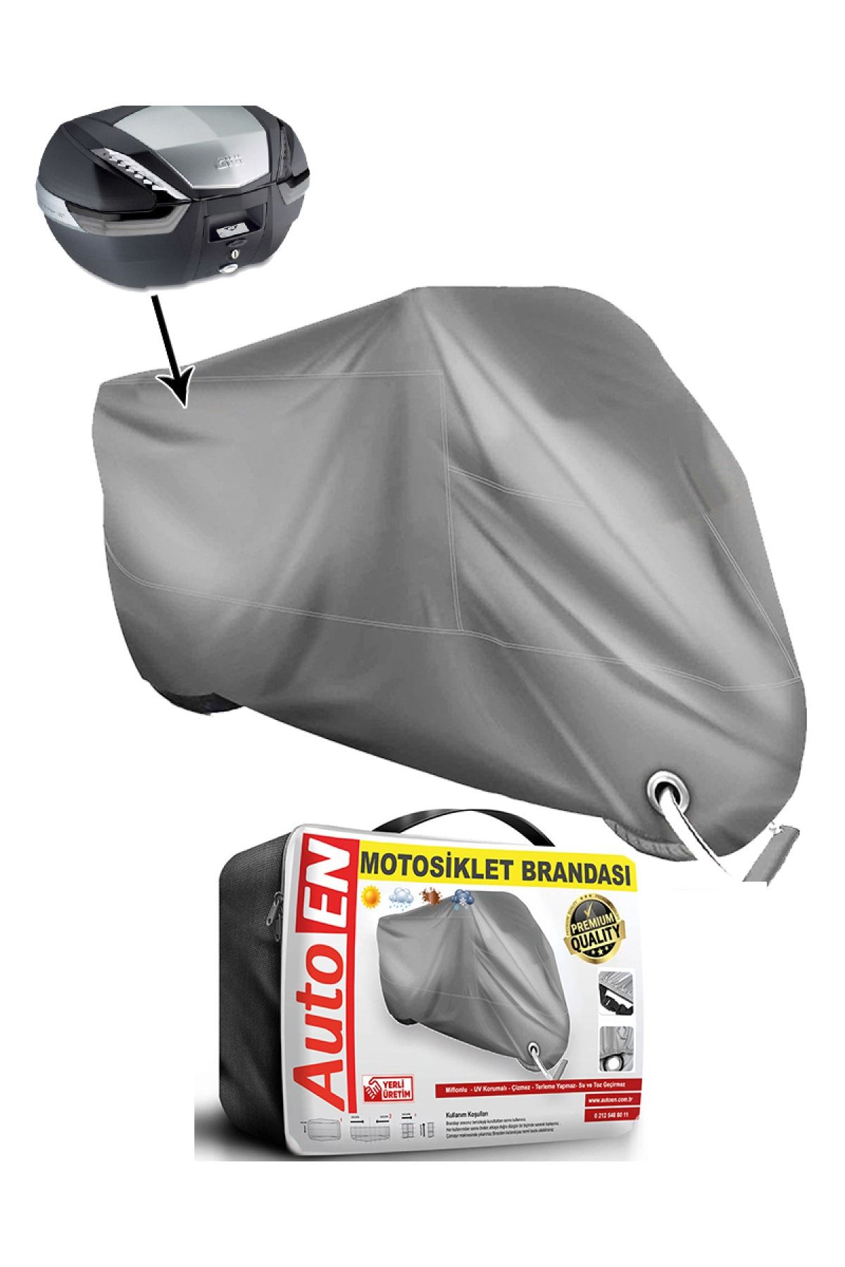 AutoEN Premium Kalite Hero Xpulse 200 Arka Çanta Uyumlu Motosiklet Brandası Kalın