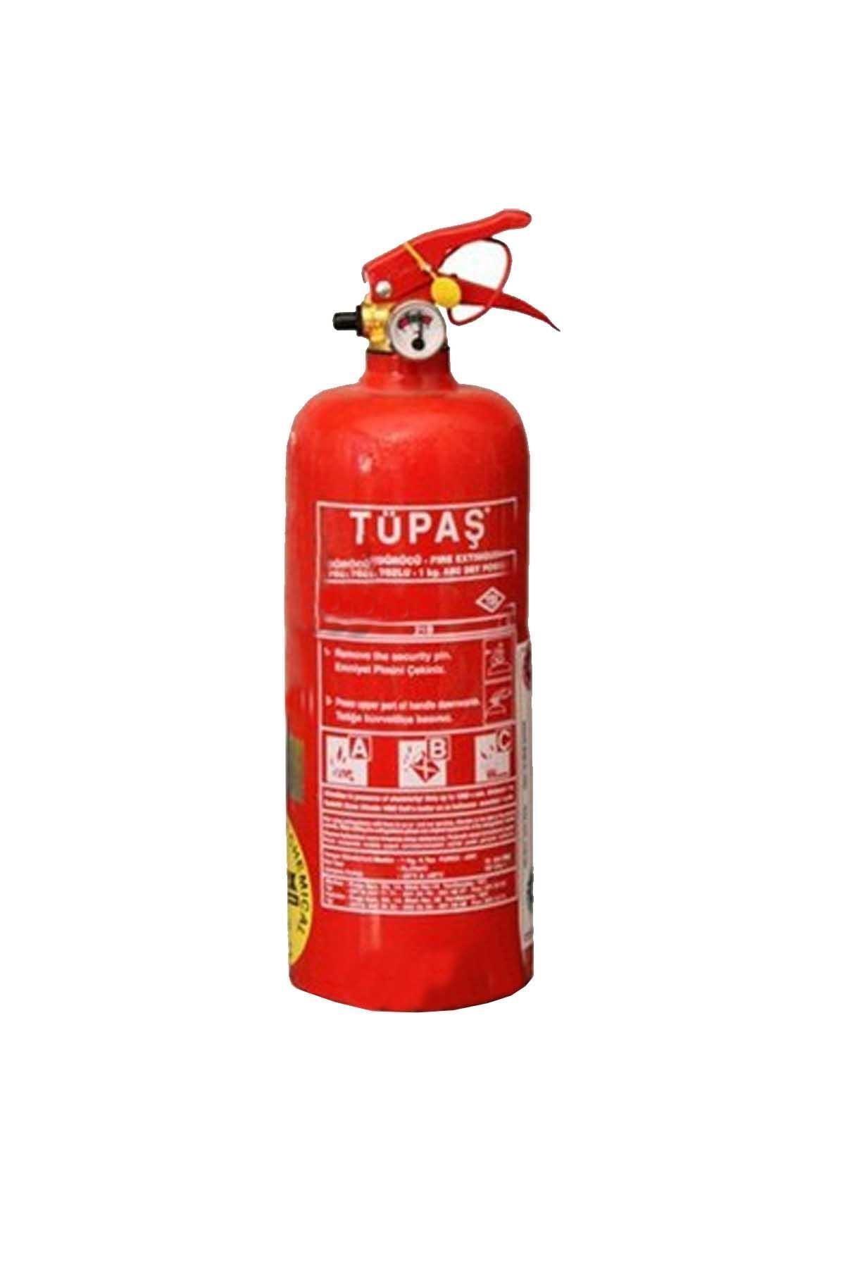 Tüpaş 1kg Kuru Kimyevi Tozlu Tse Belgeli Yangın Tüpü