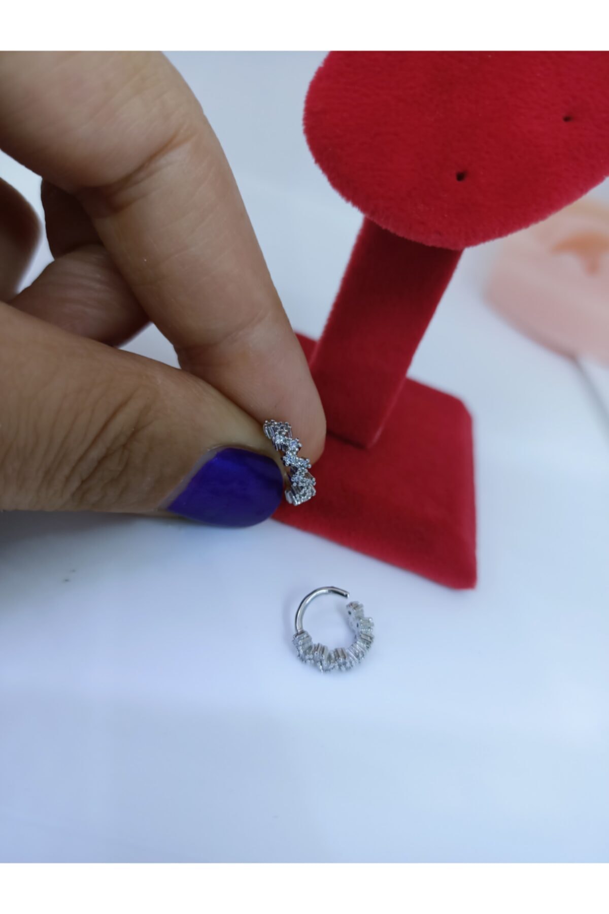 Arescollection Cerrahi Çelik Tragus Kıkırdak Uyumlu Piercing