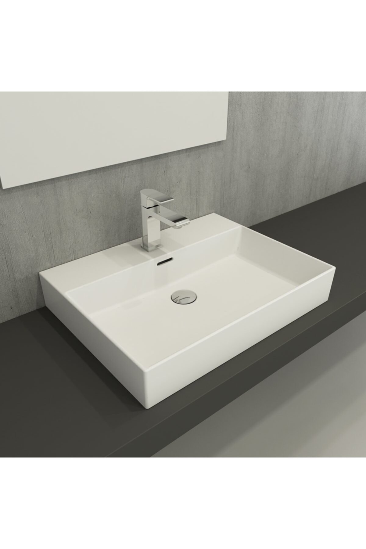 Bocchi Mılano Lavabo 60 Cm - Mat Beyaz