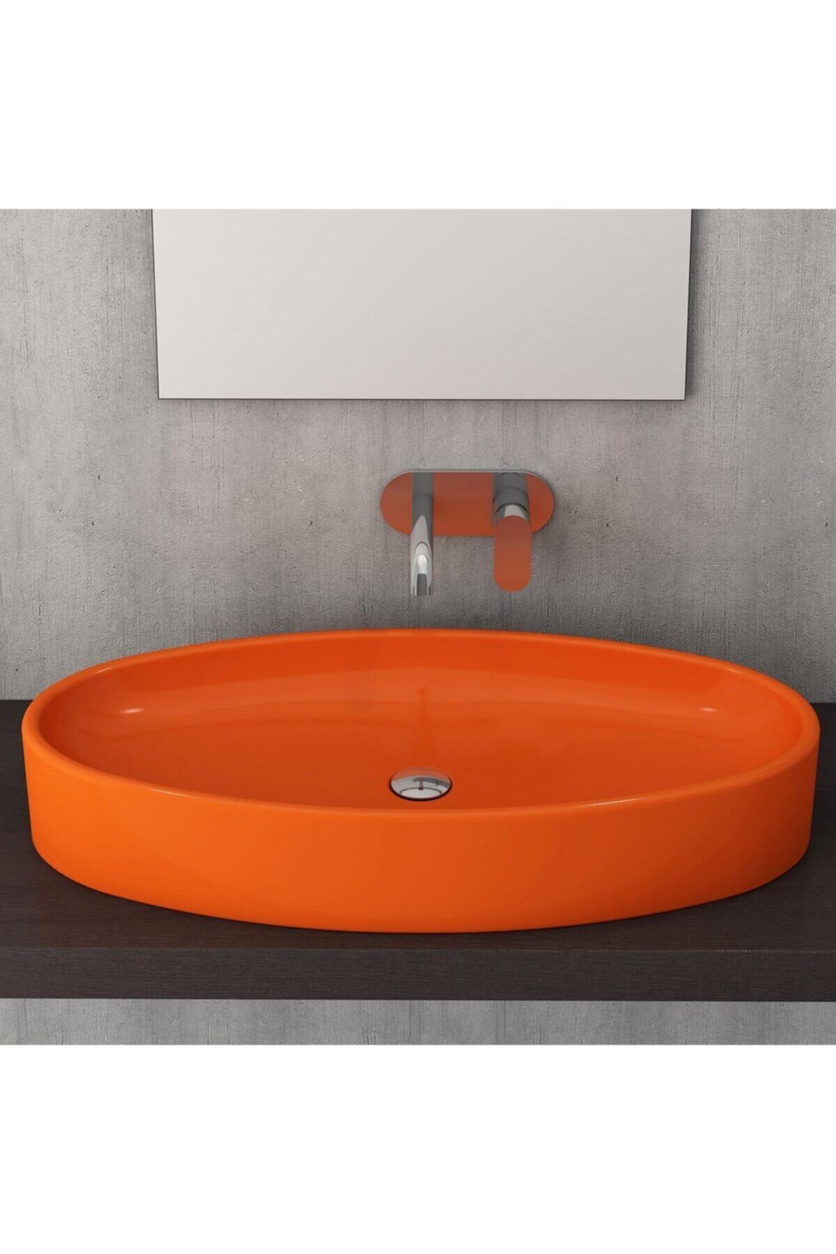 Bocchi Vessel Elips Çanak Lav. 85 Cm - Parlak Turuncu