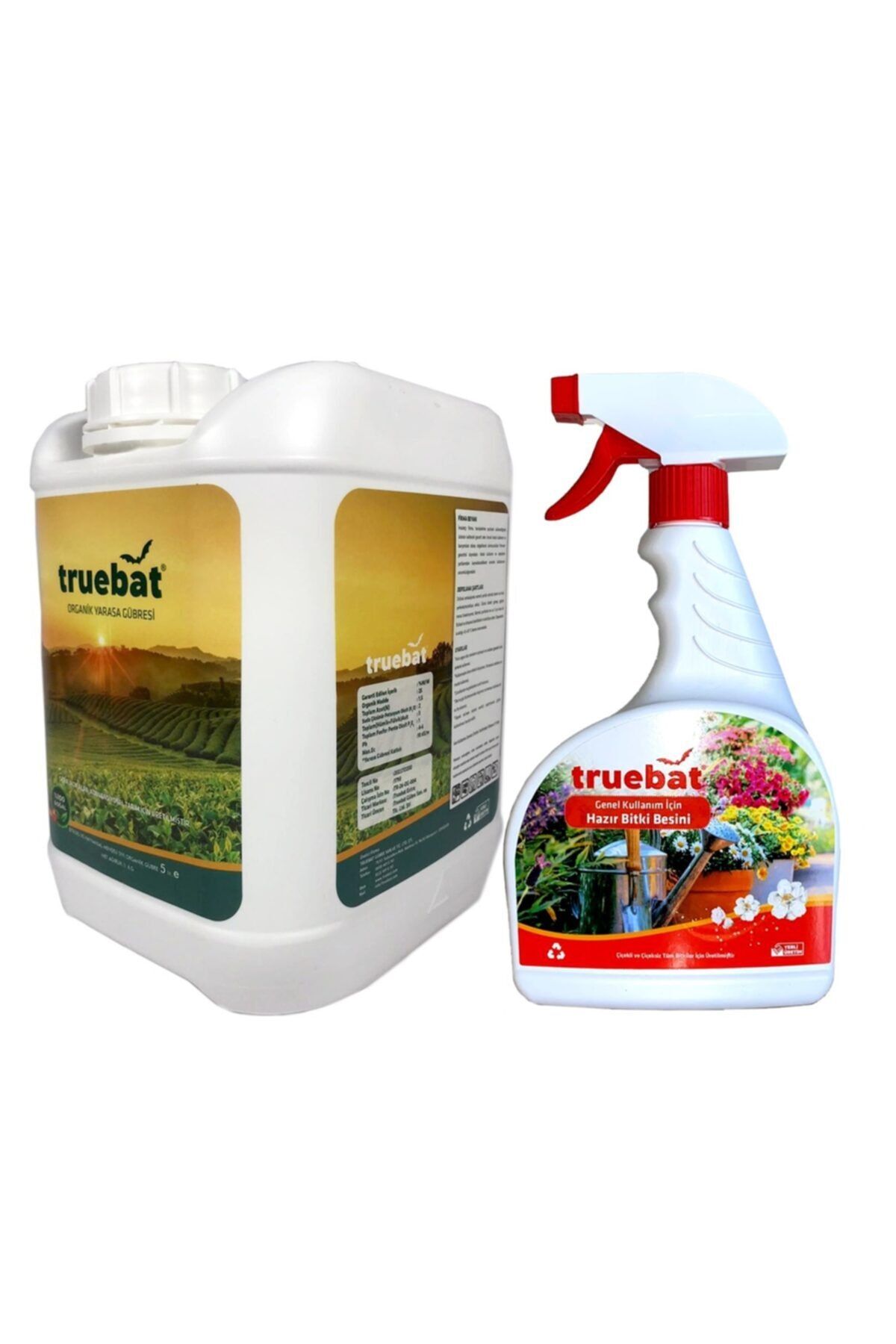 TrueBat Organik Verim Arttırıcı Sıvı Yarasa Gübresi 5lt + Sprey 2'li
