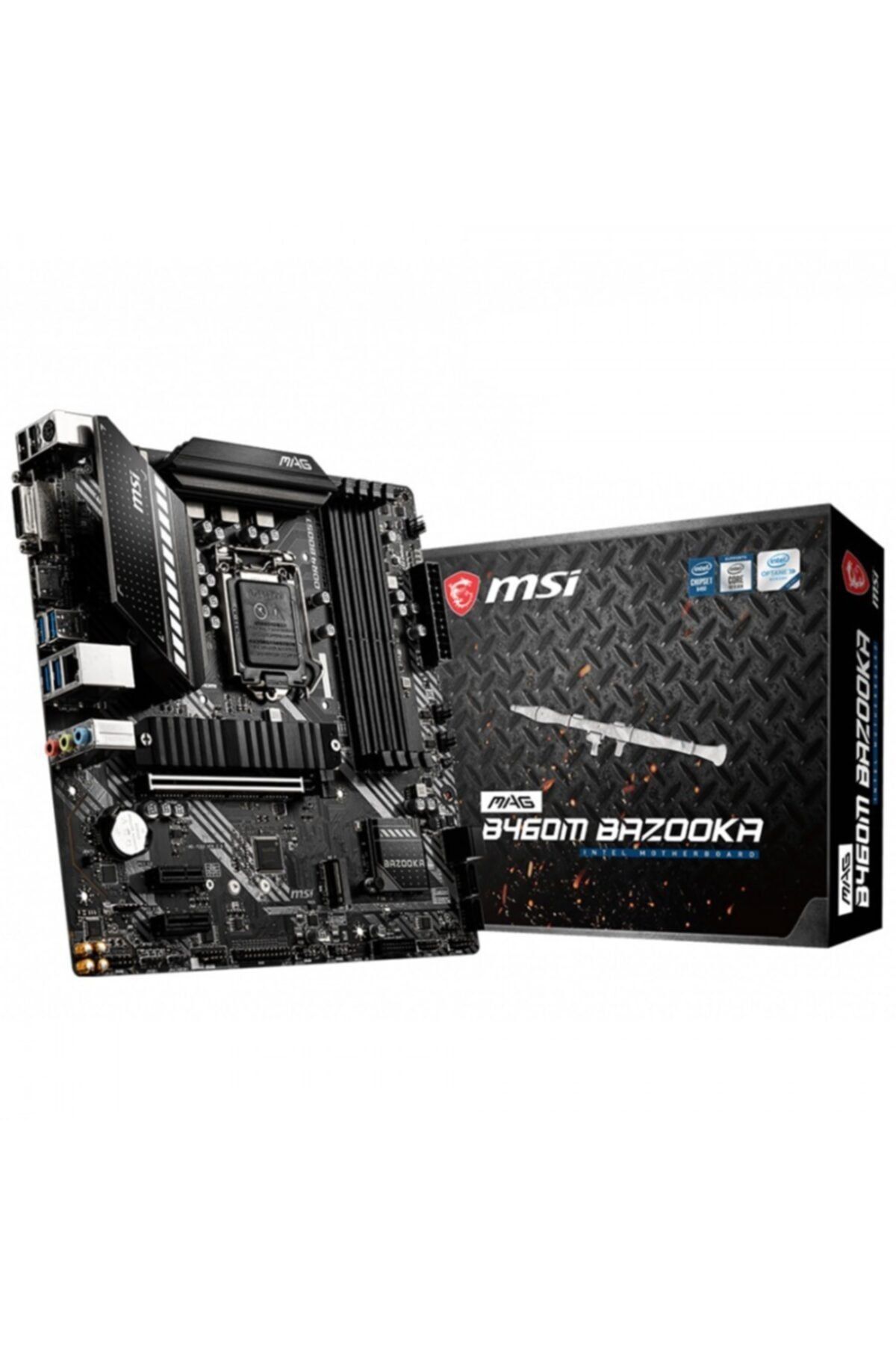 MSI Mag B460m Bazooka B460 4xddr4 1xhdmı/1xdvı-d 1xglan 2x M.2 1200pin Anakart
