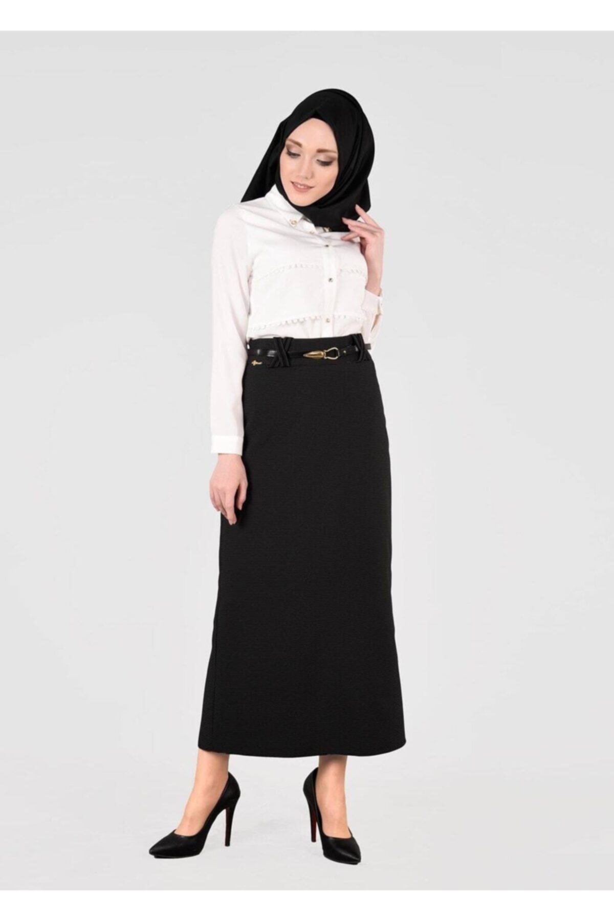 TRENDTESETTÜR T 3614 Işıl Lıfe-çizgi Detaylı Etek