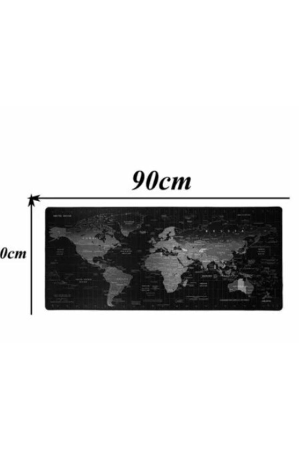 TEKNO İSTANBUL Dünya World Oyuncu Gamer Gaming Mouse Pad 90x30 Cm