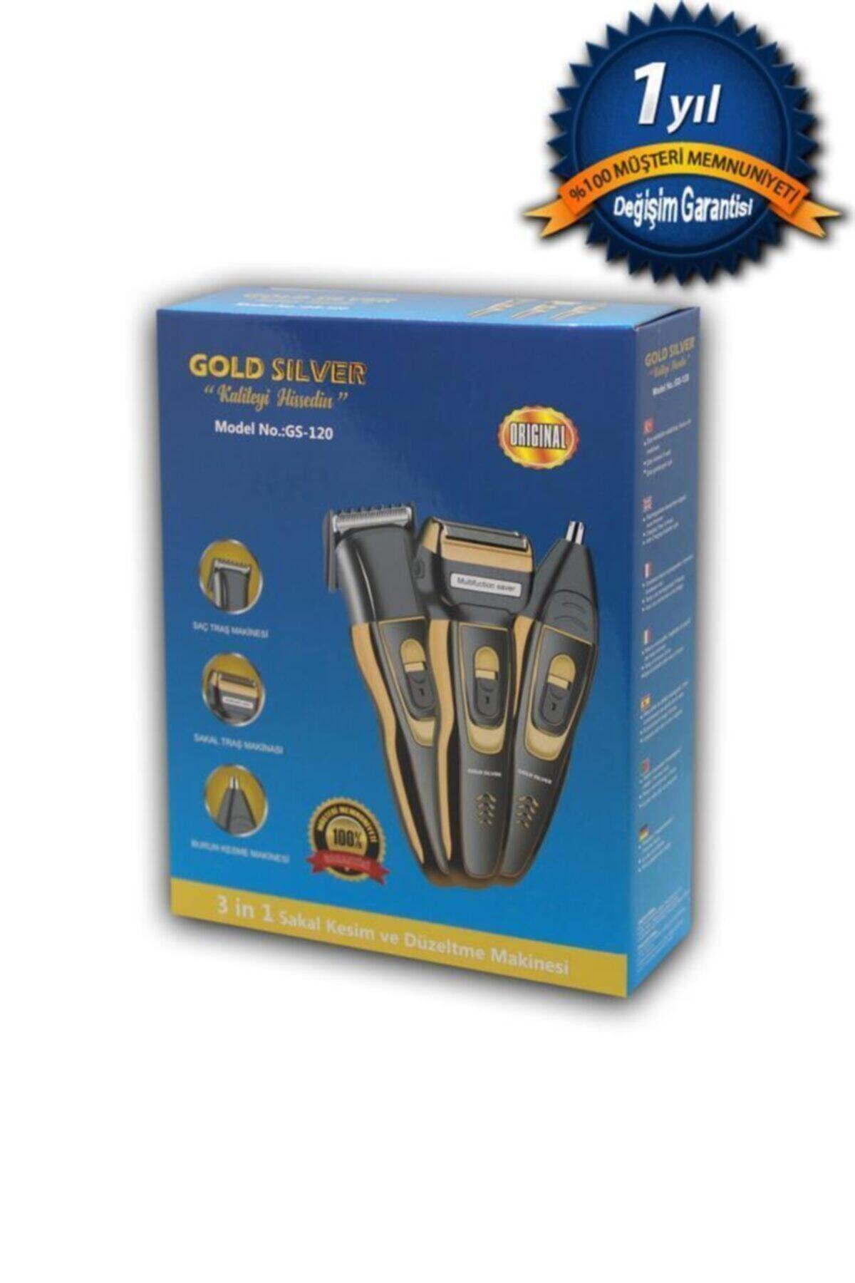 LR Erkek Bakım Seti Gold Silver Gs-120 3 Başlıklı Traş Makinesi