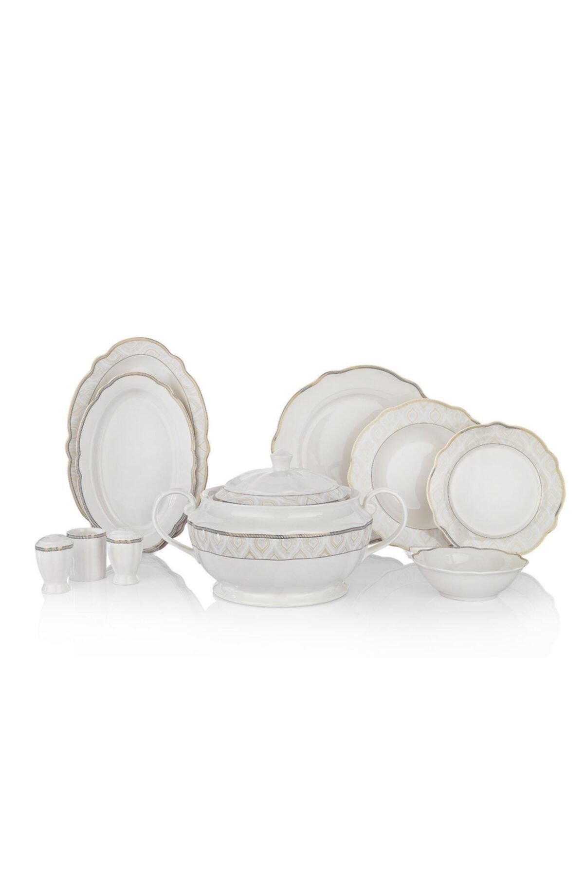 Schafer Serene Yemek Takımı-60 Prç.-gümüş