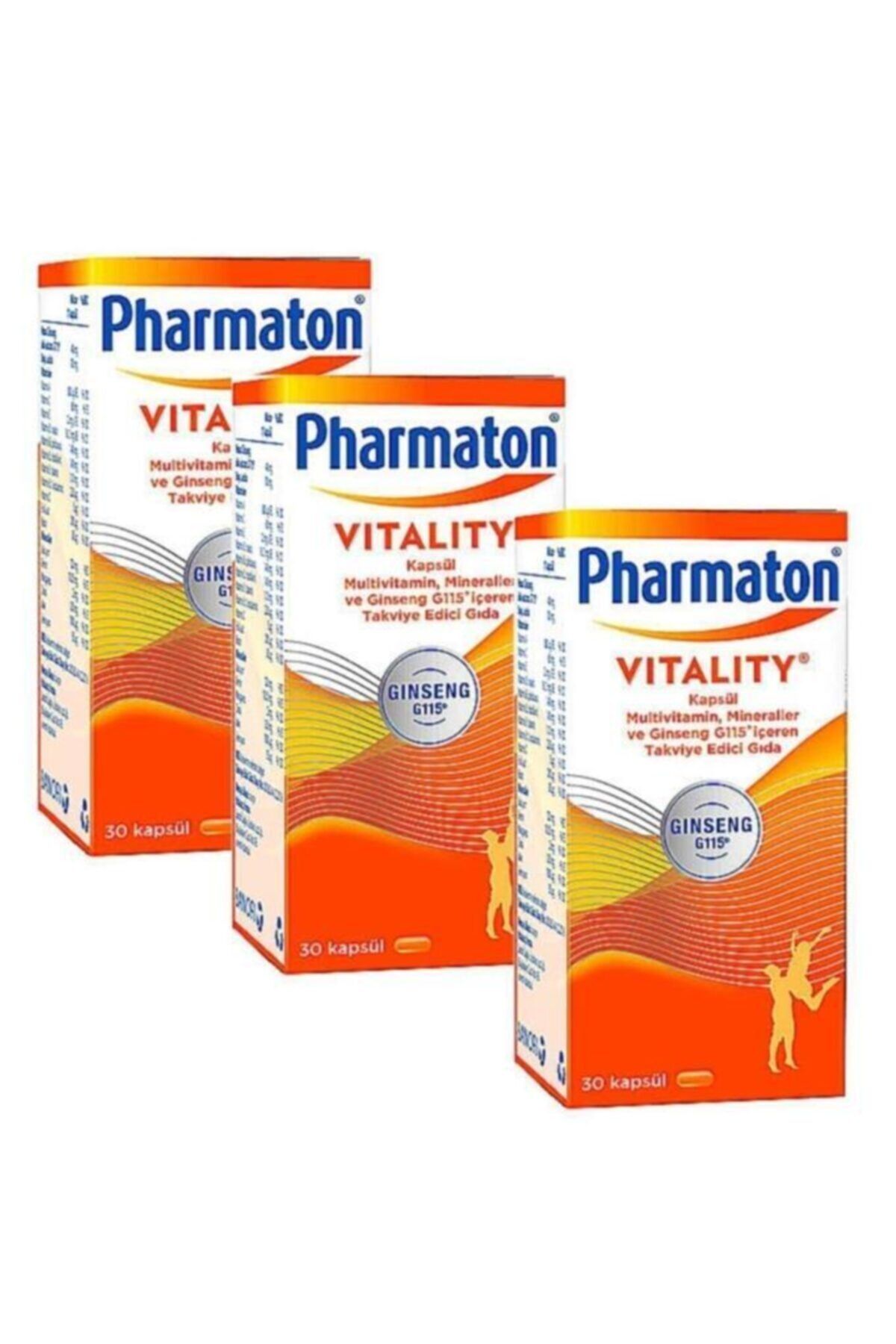 Pharmaton Vitality 30 Kapsül 3 Adet