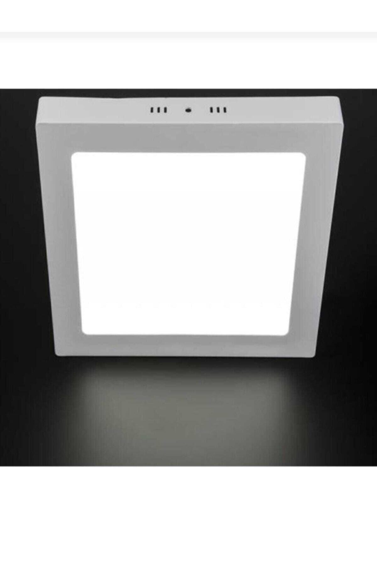 Eylül Aydınlatma Beyaz Ledli 24 Watt Kare Sıva Üstü Led Panel Tavan Armatürü Spot Led Lamba 30x30 Kare