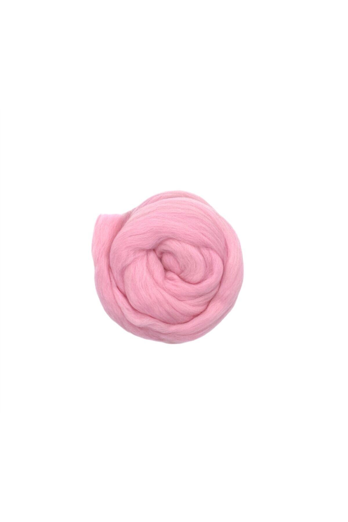 Yüncü Kız Keçe Yünü Açık Pembe ( 50 Gram)