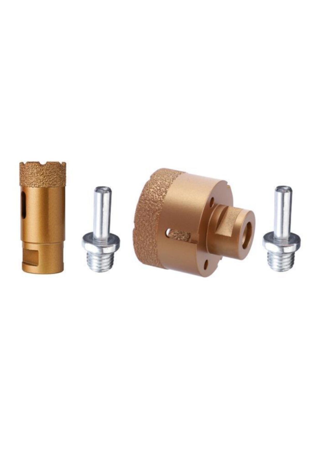DepoMega 2’li Set 38 Mm Ile 65 Mm Granit Mermer Seramik Delme Panç Matkap Aparatlı M14