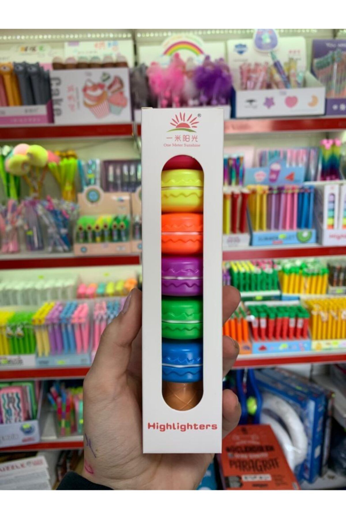 Maxx 6 Renkli Makaronlu Fosforlu Kalem