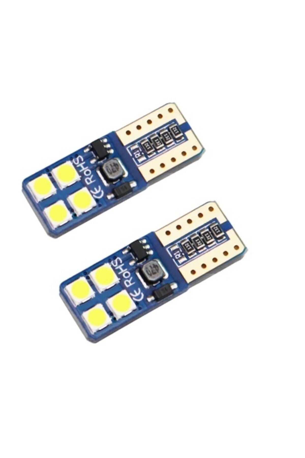 Ambiance T10 Led Dipsiz W5w Canbus Led Pro Beyaz Park Plaka Ampül 2 Adet Yeni Nesil