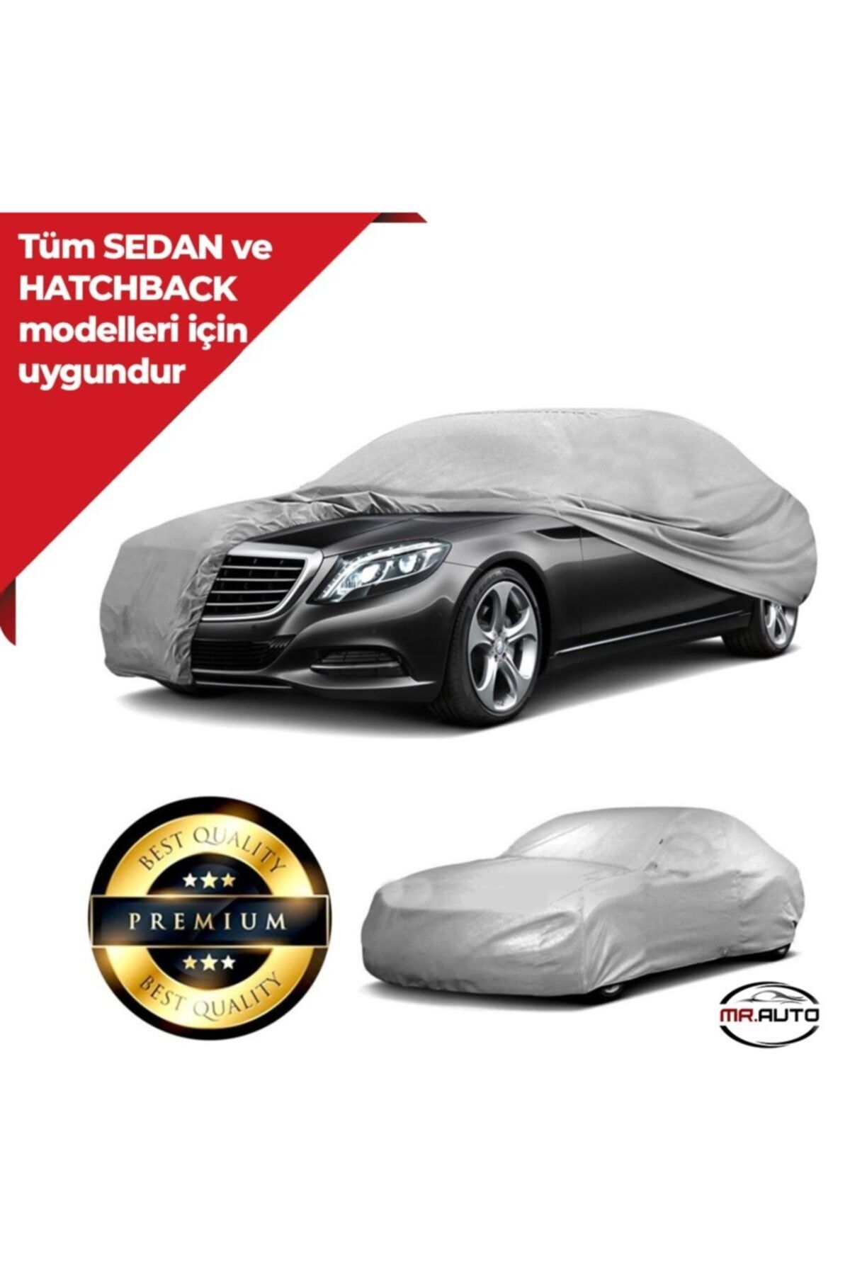 MR AUTO Tüm Sedan Ve Hatchback Uyumludur Yüksek Kalite Oto Branda Araç Örtüsü Araba Çadırı