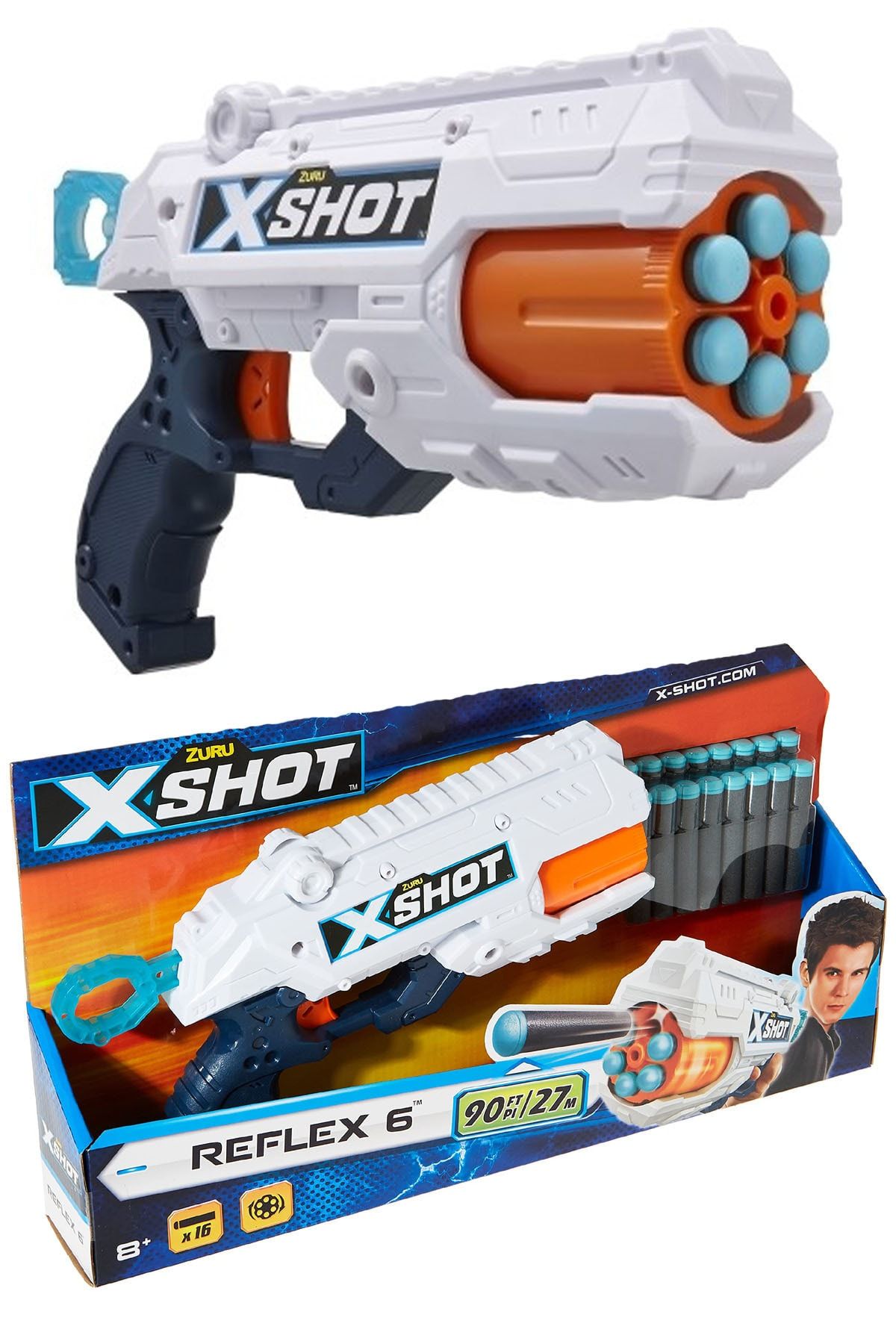 Binbirreyon Xshot Reflex 6 Dart Tabancası Ve 16 Adet Dart Seti Pc318