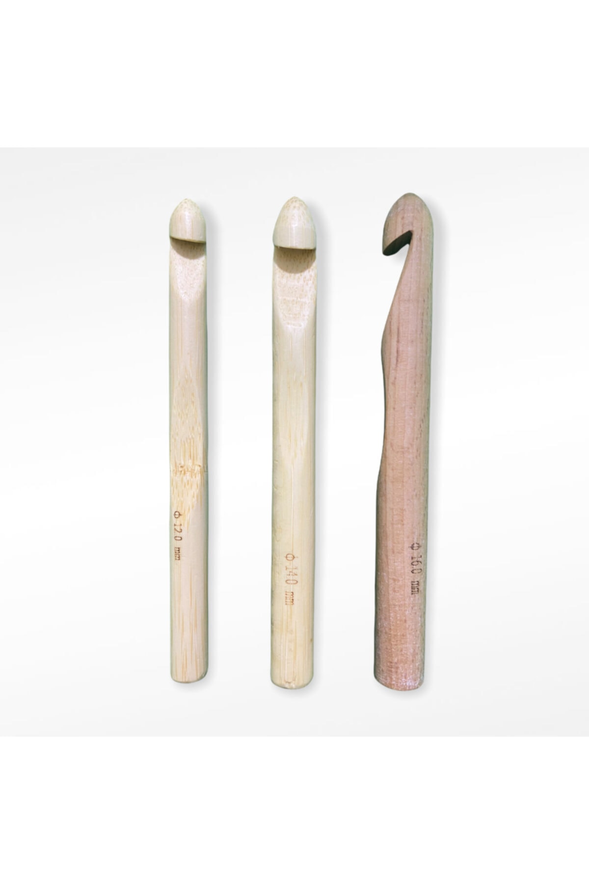 ŞENELYÜN Bamboo 3'lü Jumbo Tığ Seti No: 12-14-16 Şenel Yün