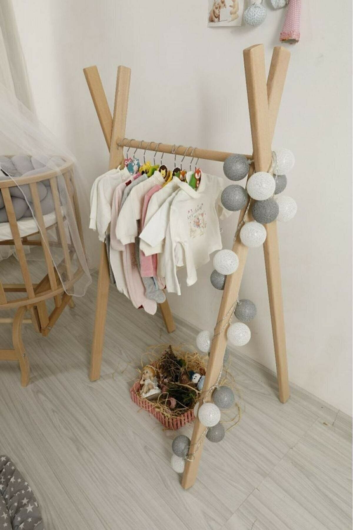 ARENHOME Montessori Askılık Çocuk Odası Askısı Bebek Odası Askısı Dekoratif Askı Cocukaskılık