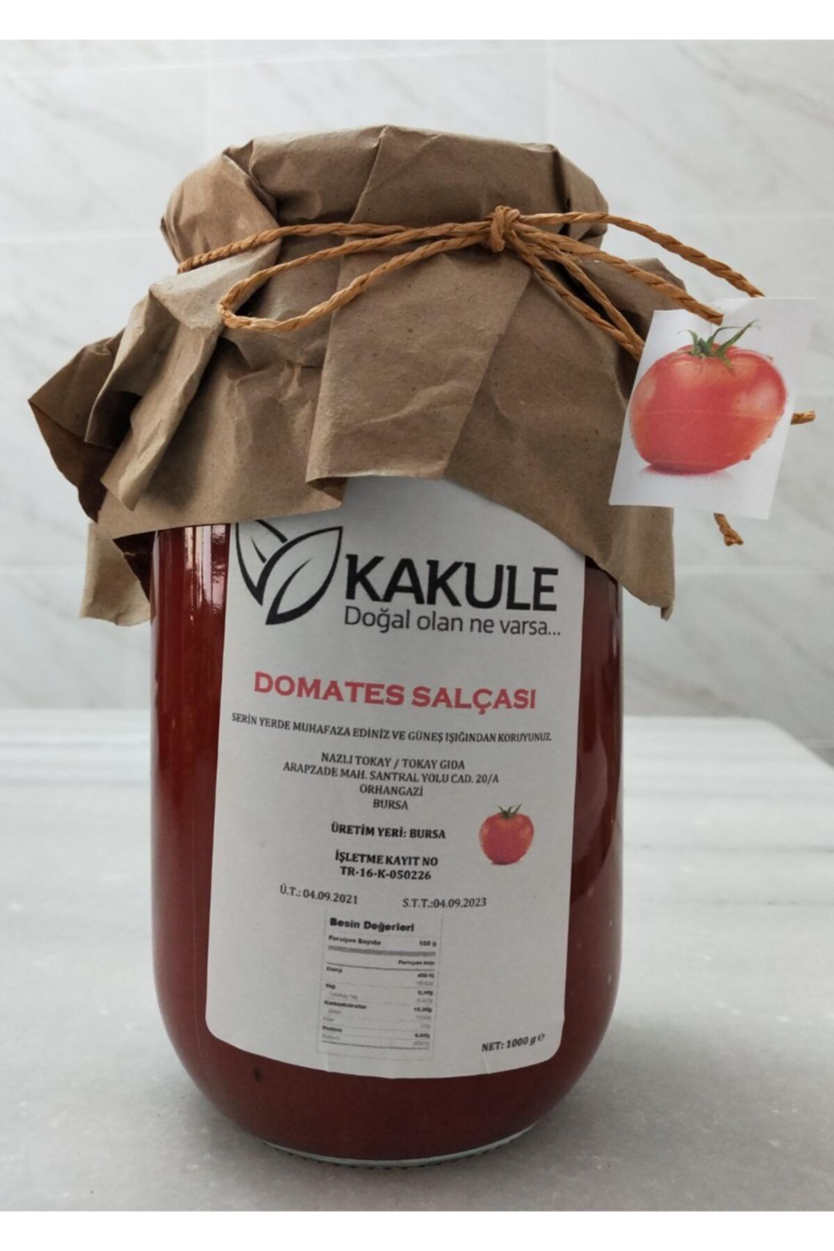 KAKULE DOĞAL ÜRÜNLER Domates Salçası Kaynatılarak Hazırlanan Ev Yapımı Salça