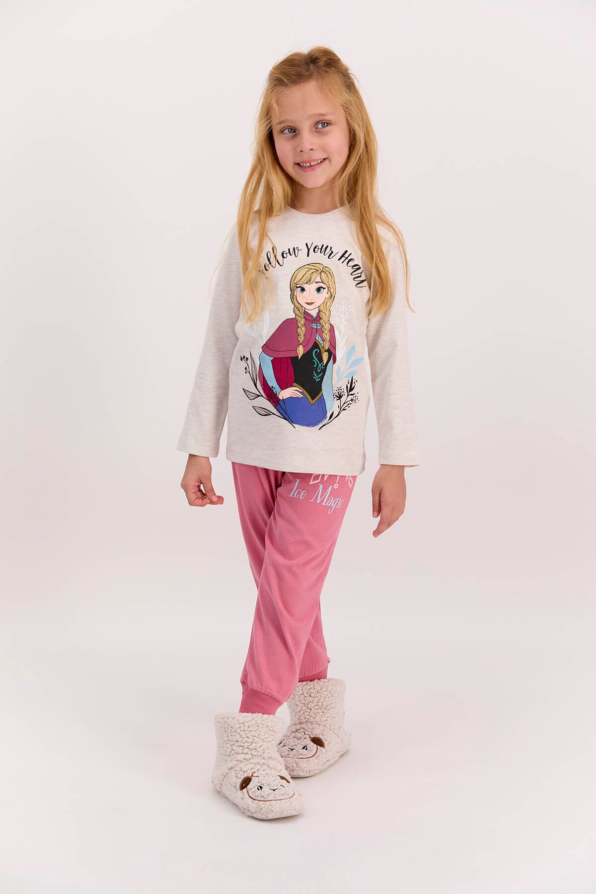 D SNEY Frozen Licensed Follow Your Heart Kremmelange Girls Pajama