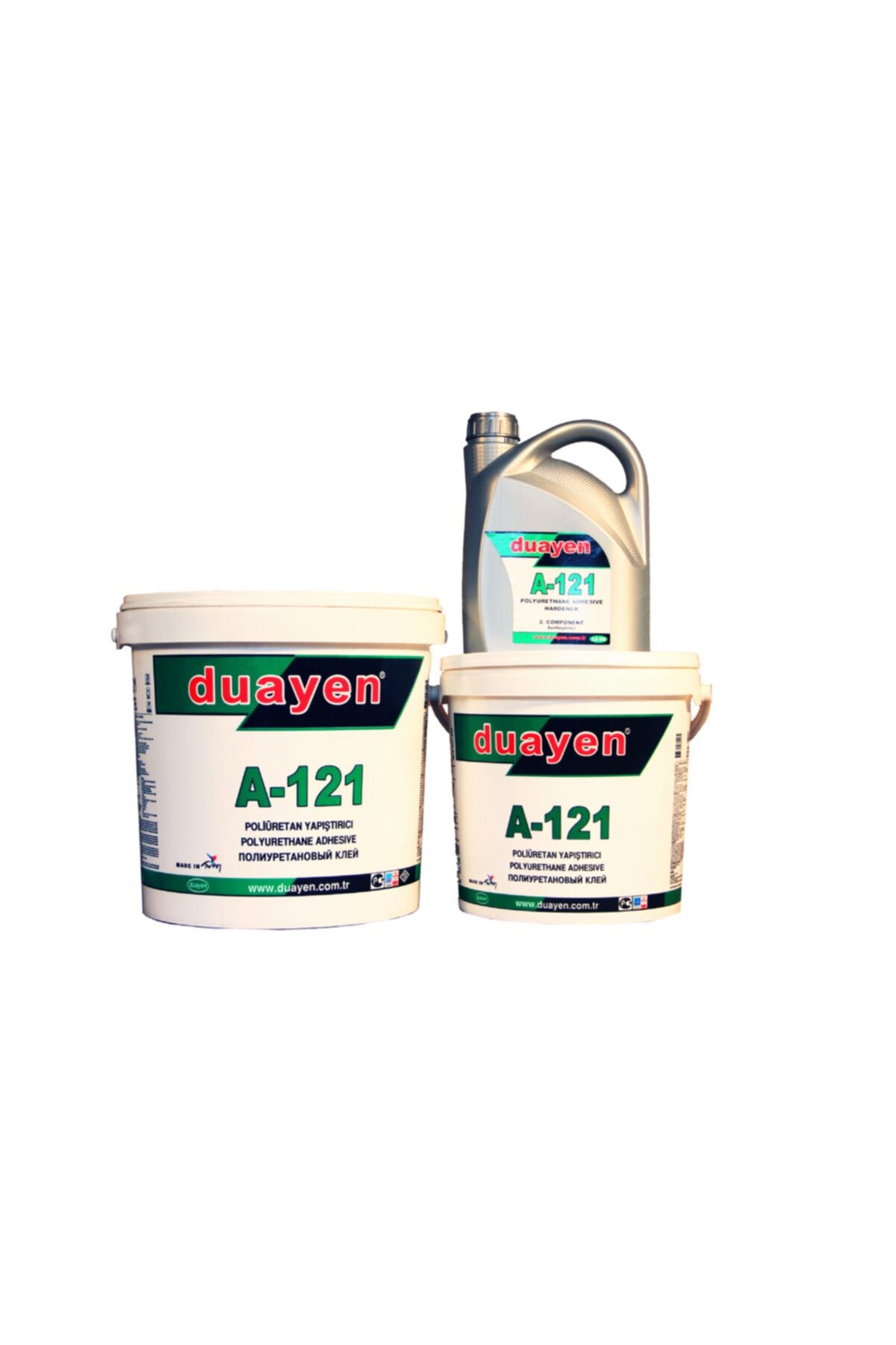 DUAYEN A-121 Poliüretan Halı Saha Ve Karo Kauçuk Yapıştırıcısı 9 Kg