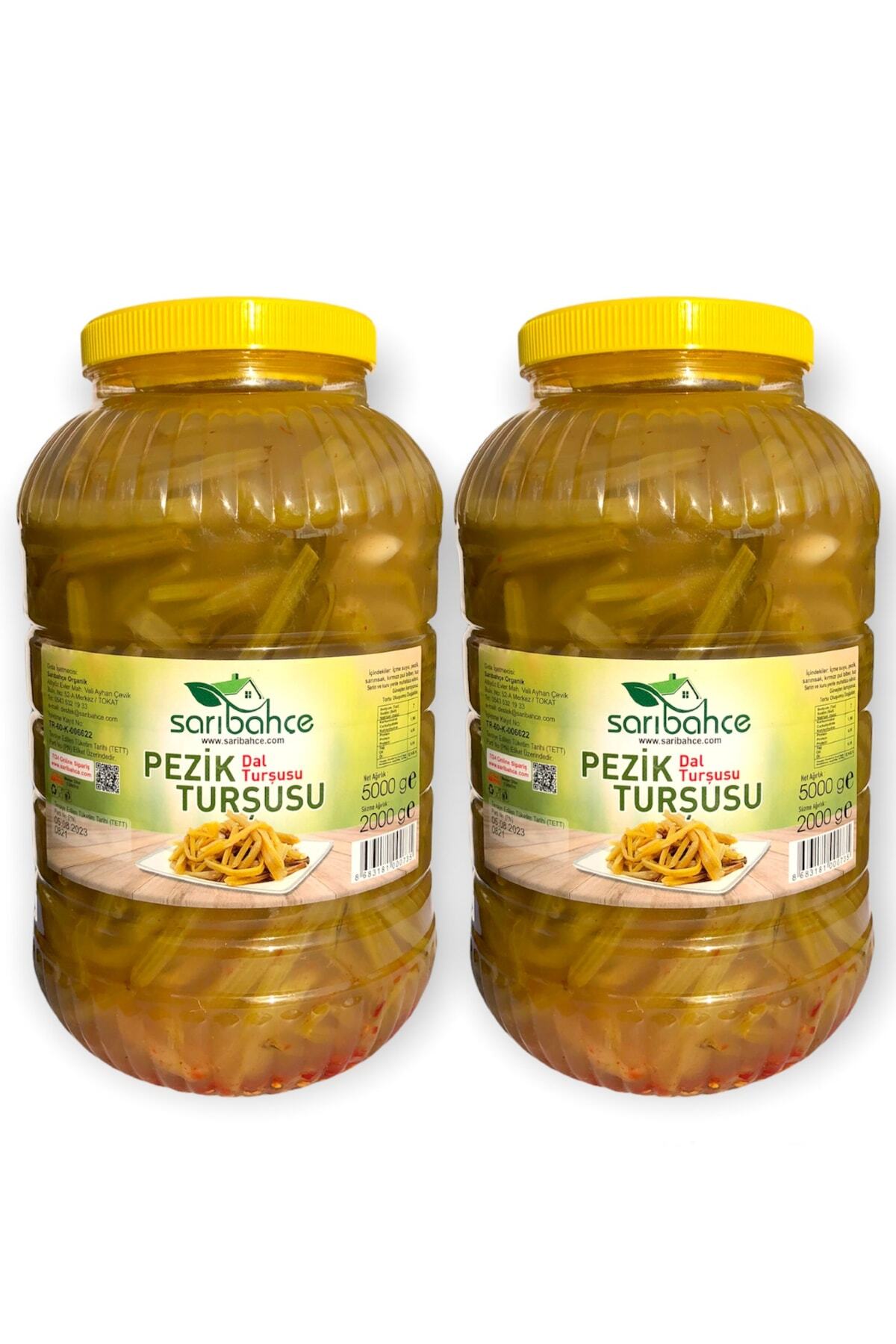 Sarıbahçe Pezik Turşusu 5 Kg (dal Turşusu) - 2li Paket