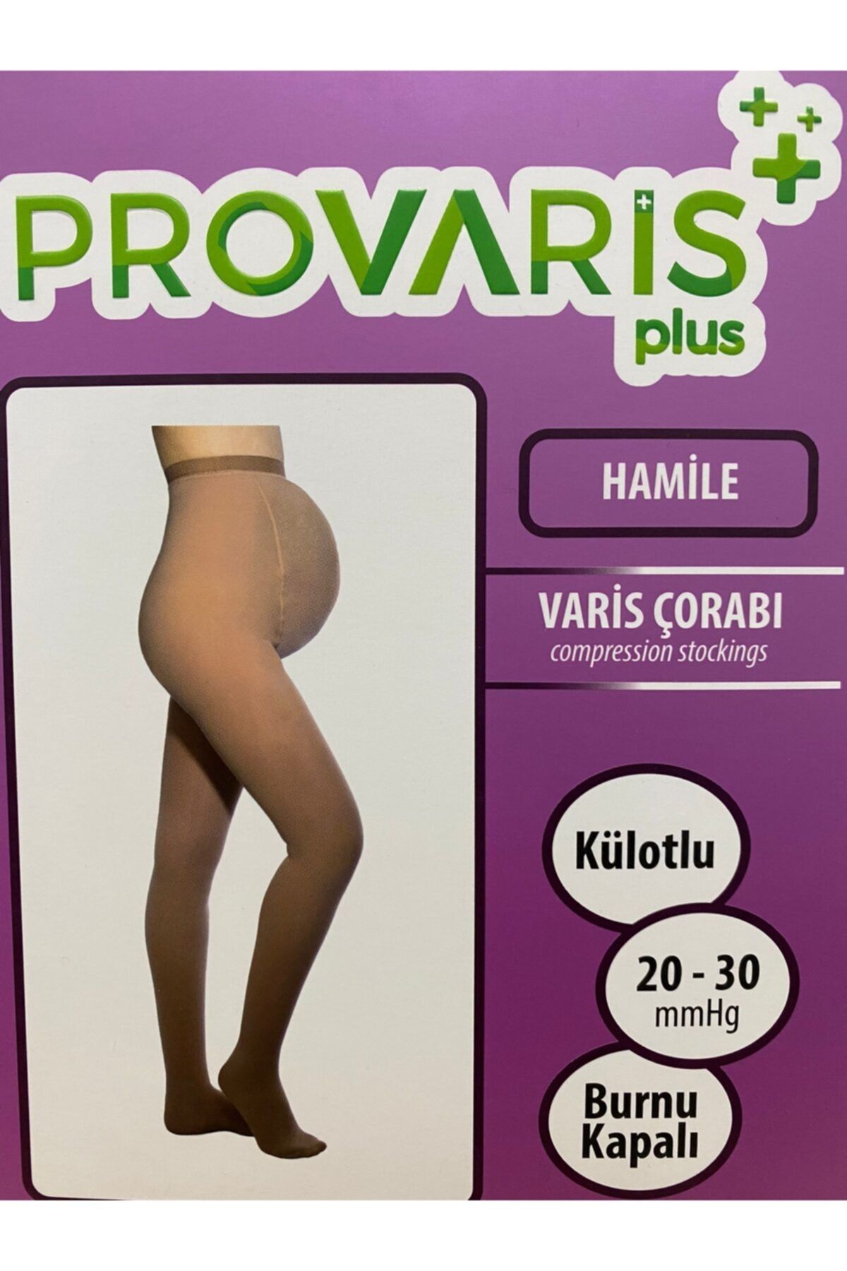 PROVARİS PLUS 20-30mmhg Hamile Varis Çorabı No:1