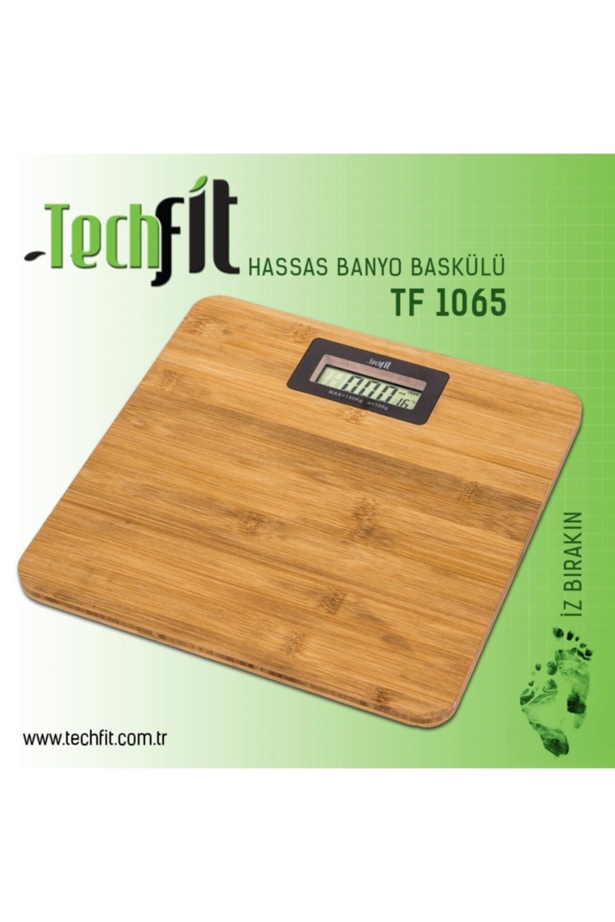 TEKNO İSTANBUL Ahşap Görünümlü Banyo Baskülü