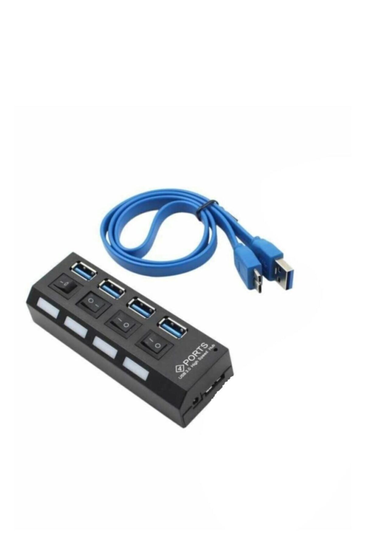 Battunique Usb 3.0 Hub Usb Çoğaltıcı 4 Port On/off Anahtarlı