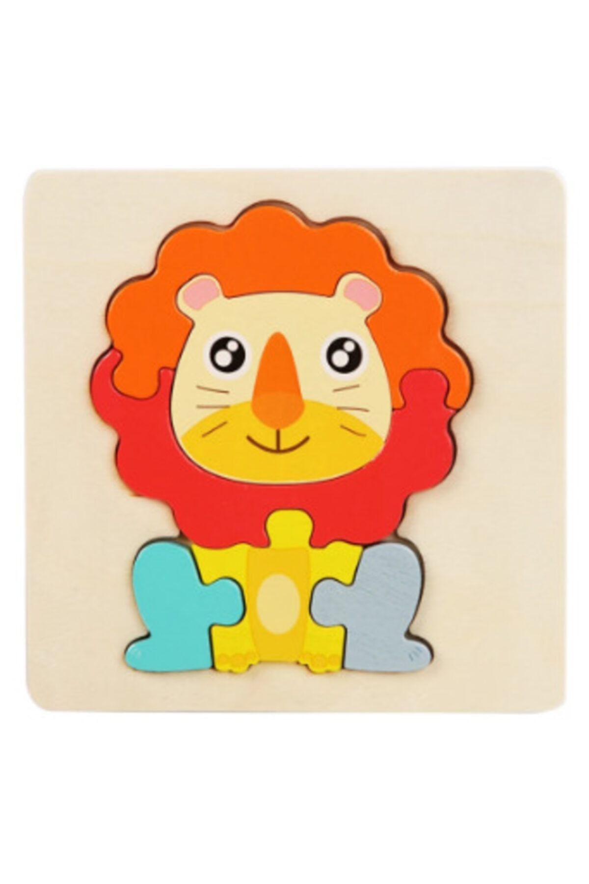 Ahşap Bebek Oyuncaklar 3d Bulmaca (aslan)