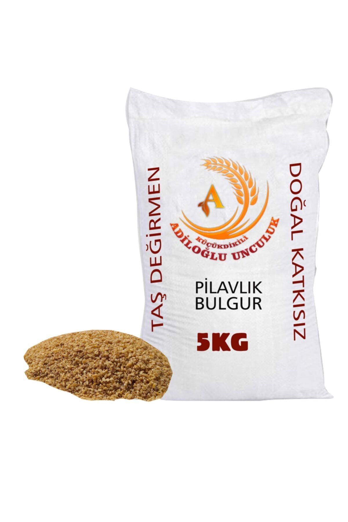 Küçükdikili Adiloğlu Unculuk Taş Değirmen Sarı Iri Pilavlık Bulgur 5kg