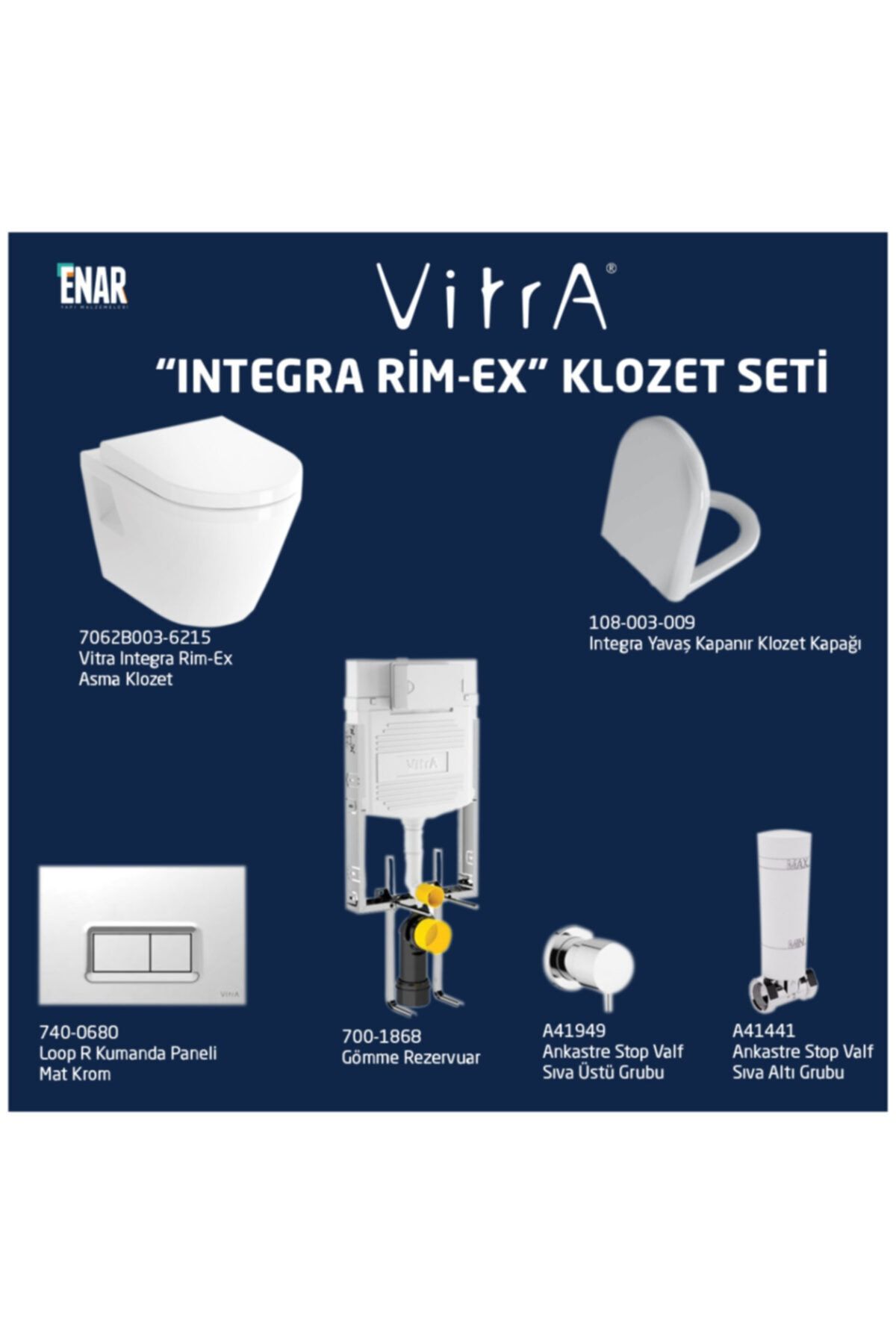 VitrA Integra Rim-ex Klozet Seti