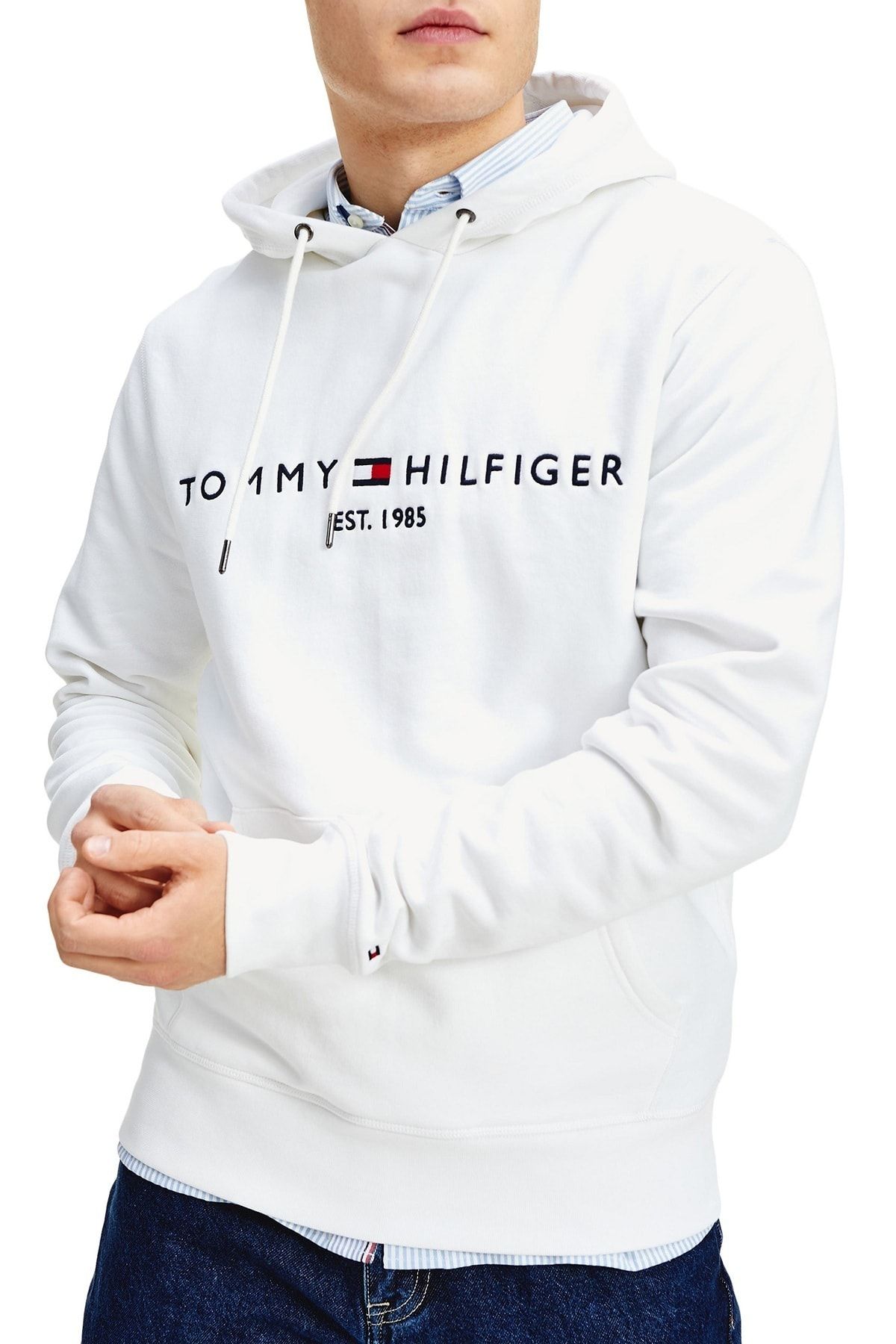 White tommy online hilfiger hoody