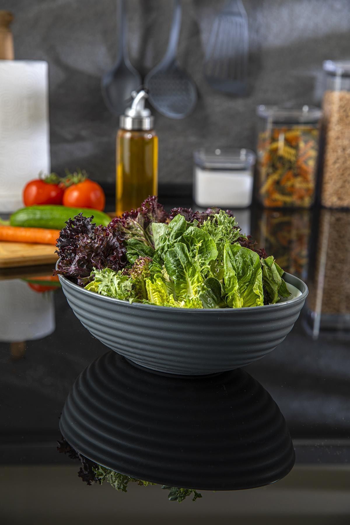 Doreline Vera Oval Plastik Salata Ve Meyve Sunum Kasesi 1,6 Lt