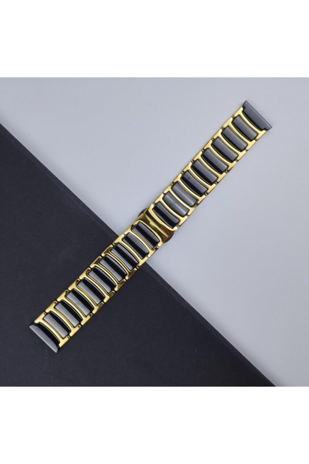 AktarMobile Amazfit Gts 2e 42 Mm Uyumlu Seramik Metal Kordon Seramik Metal Kayış